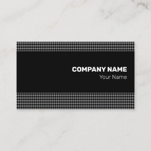 Fine Black Monochrome Small Rhombus Business Card