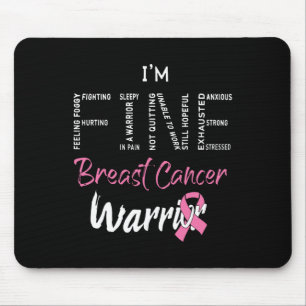 Fine Breast Cancer Warrior Pink Ribbon Breast Canc Mouse Pad