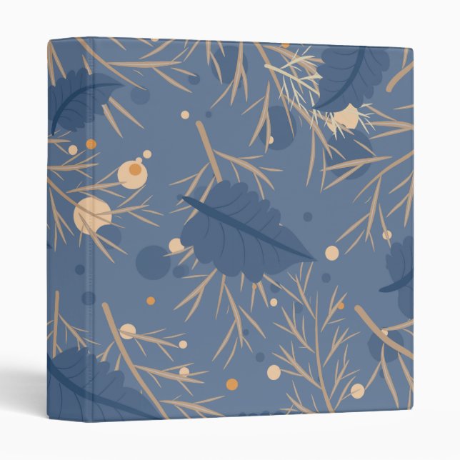 Fine Cool Cute Girly Retro Floral Fashion Binder (Front/Spine)