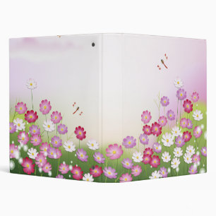 Fine Cool Cute Girly Retro Floral Fashion Binder