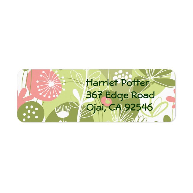 Fine Cool mignonne Girl Retro Mode florale (Devant)