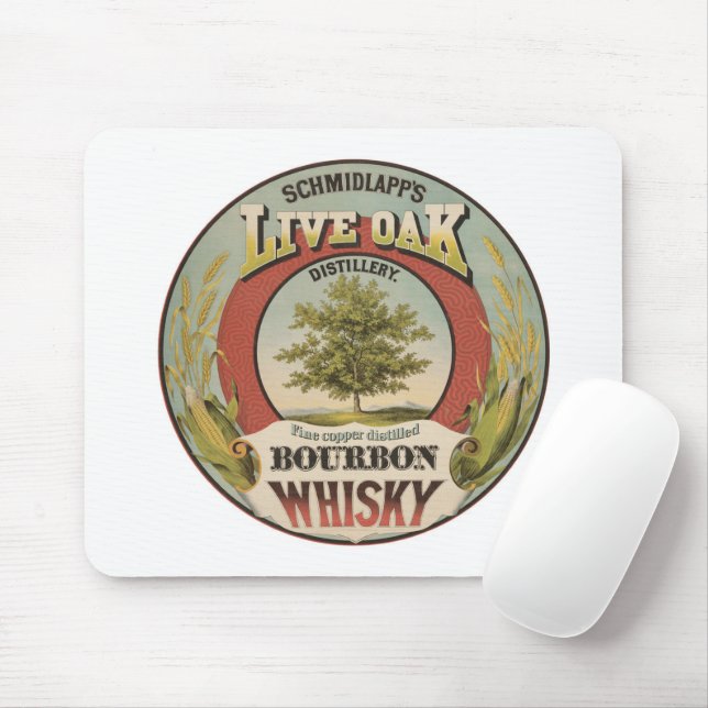 Fine Copper Distilled Bourbon Whisky. Mouse Pad (With Mouse)