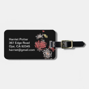 Fine Cute Cool Girly Retro Floral Fashion Luggage Tag