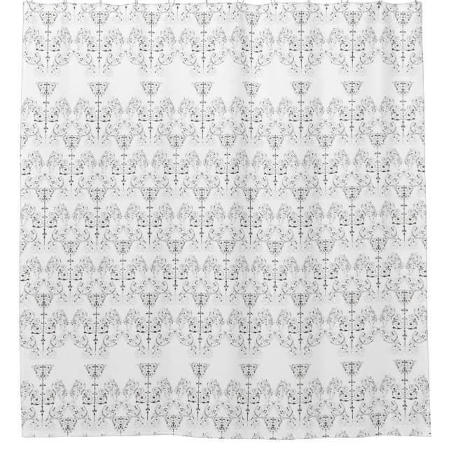 Fine Damask pattern black + your backgr. (Front)