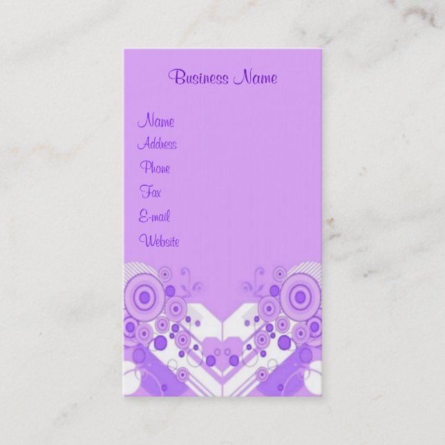 Fine Deco Business Card (Front)