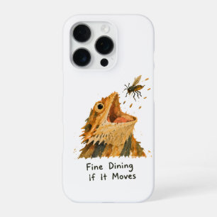 Fine Dining If It Moves Bearded Dragon Art iPhone 16 Pro Case