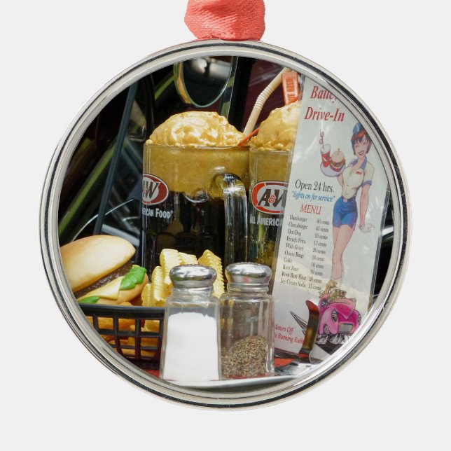 Fine Dining Metal Ornament (Front)