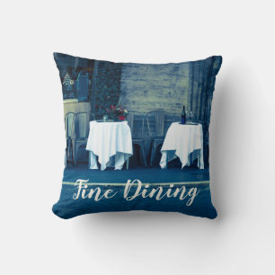 Fine Dining Restaurant for Food Lover and Gourmet Throw Pillow