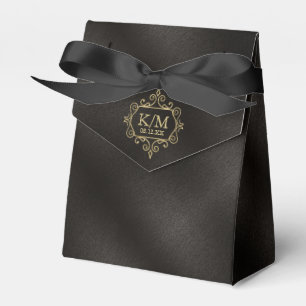 Fine Filigree Gold Wedding ID871 Favor Box