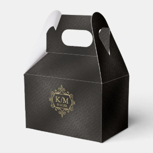 Fine Filigree Gold Wedding V2 ID871 Favor Box