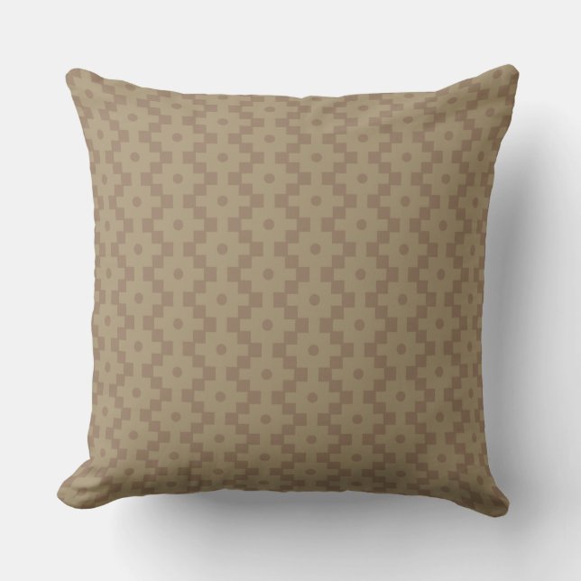Fine Geometric Pattern Throw Pillow (Front)