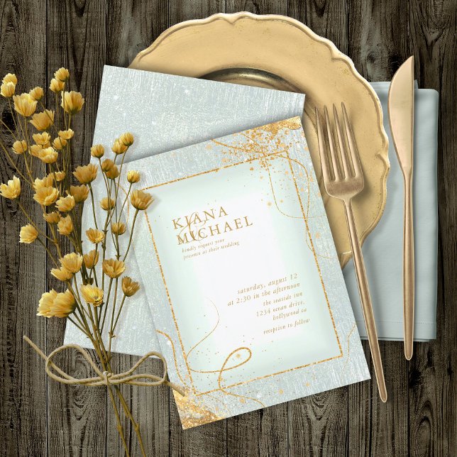Fine Gold Lines Abstract Wedding V2 Sage ID867 (Creator Uploaded)