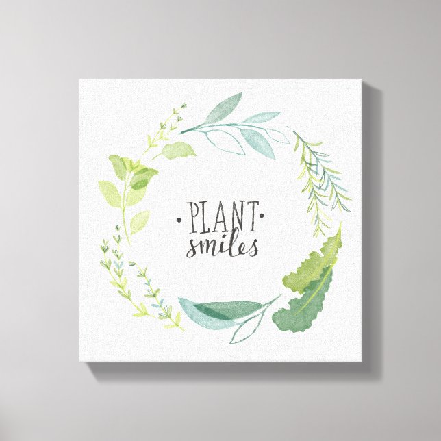 Fine Herbs II | Plant Smiles Canvas Print (Front)