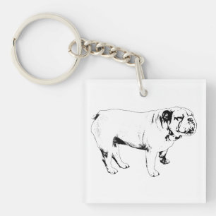 fine line carry, bulldog keychain