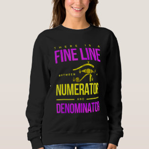 Fine Line Numerator And Denominator Sweatshirt