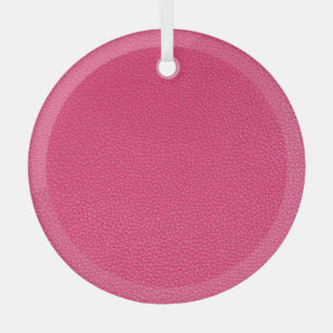 Fine Luxury Pink Cloth Texture. Glass Ornament