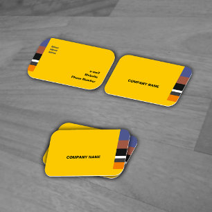 Fine Multicolor Classic Lateral Stripes Business Card