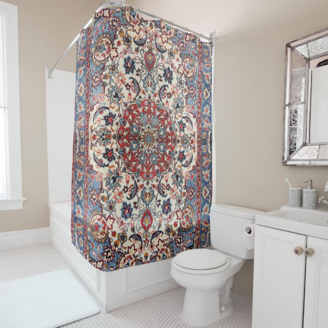 Fine Persian Baby Blue Red Tan  (In Situ)