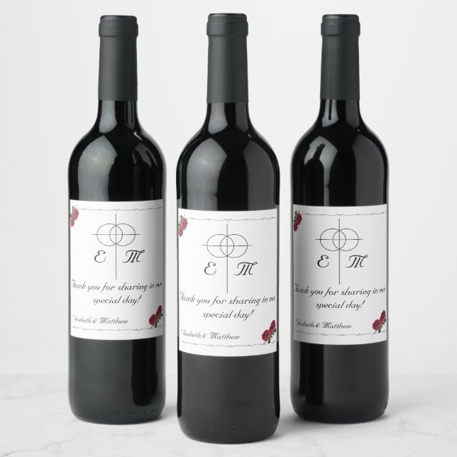Fine Roses Wine Label (Bottles)