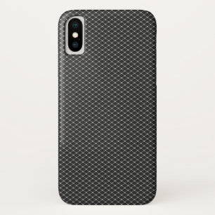 Fine Silver Metal Mesh Pattern iPhone X Case