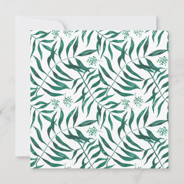 Fine Watercolor Palm Leaves (Front)