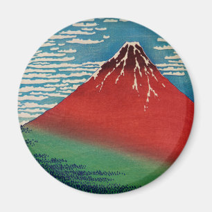 Fine Wind Clear Morning Vintage Japanese Art Magnet