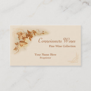 Fine wine business card