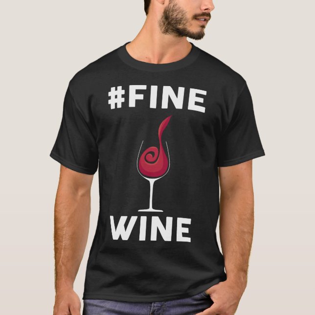 Fine Wine Fitted Scoop T-Shirt (Front)