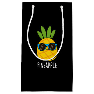 Fineapple Funny Pineapple Pun Dark BG Small Gift Bag