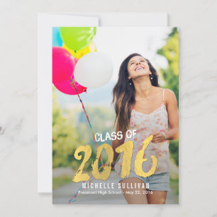 Finement peint Faire-part de graduation or Invitat