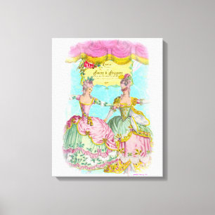 Finery and Frippery Little Marie's Dance Portrait Canvas Print