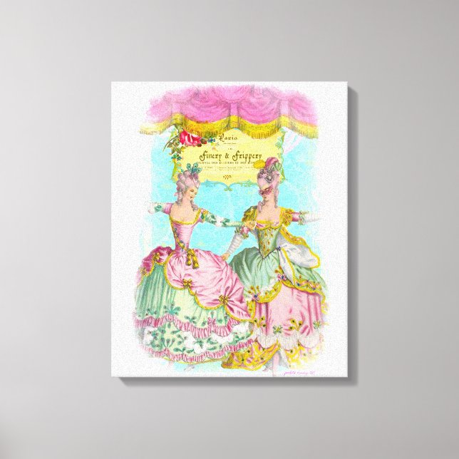 Finery and Frippery Little Marie's Dance Portrait Canvas Print (Front)