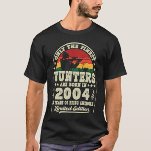 Finest Hunters Are Born In 2004 Deer Hunting 19th  T-Shirt
