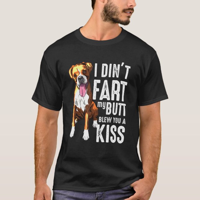 Fing Boxer Dog Joke T-Shirt (Front)