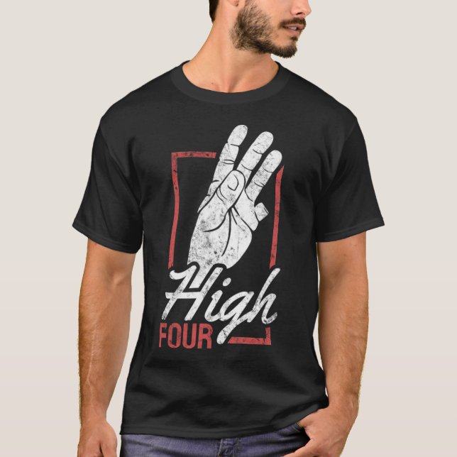 Finger amputee design finger 8th boys birthday bak T-Shirt (Front)
