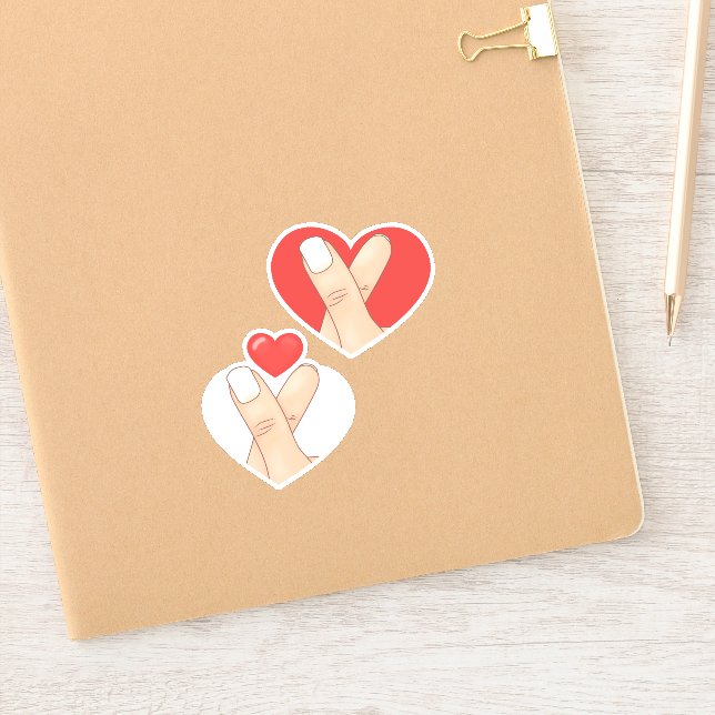 Finger Heart Hearts (Notebook)