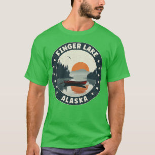 Finger Lake Alaska Sunset TShirt
