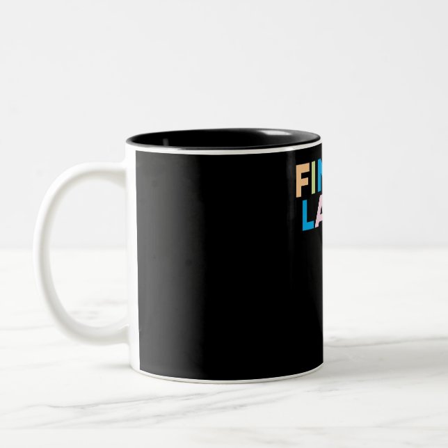 Finger Lakes New York Colourful Vacation gifts Two-Tone Coffee Mug (Left)
