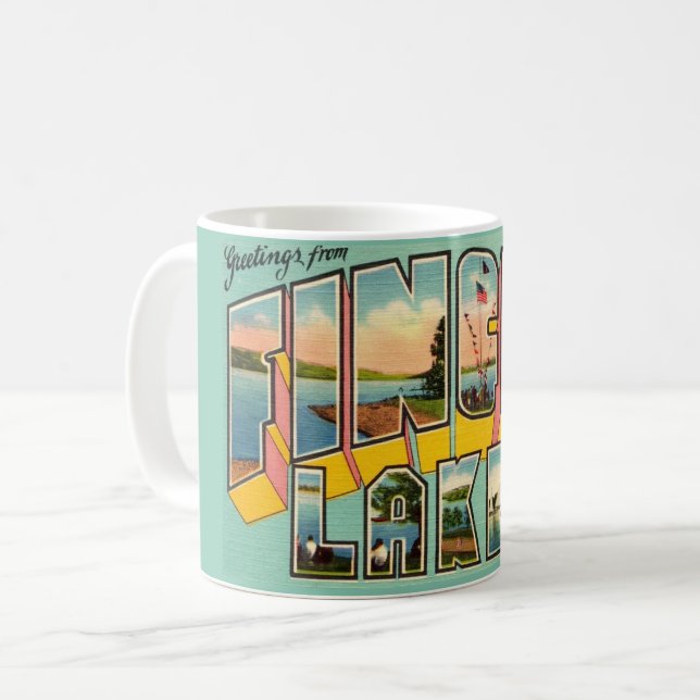 Finger Lakes New York salue Mug (Devant gauche)