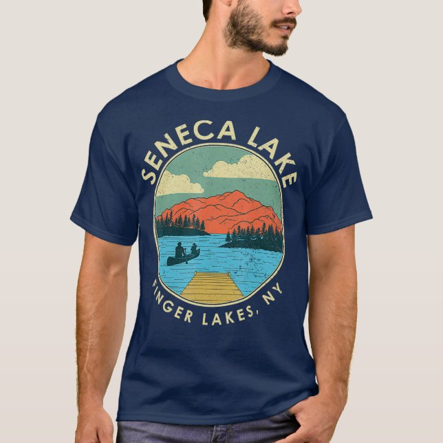 Finger Lakes NY New York Seneca Lake T-Shirt (Front)