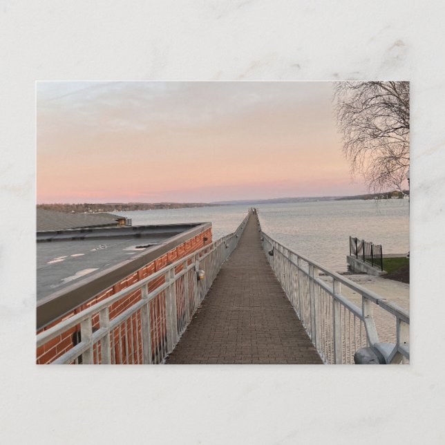 Finger Lakes Pier Holiday Postcard (Front)