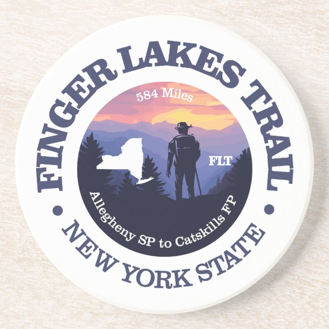 Finger Lakes Trail (rd2) Coaster (Front)