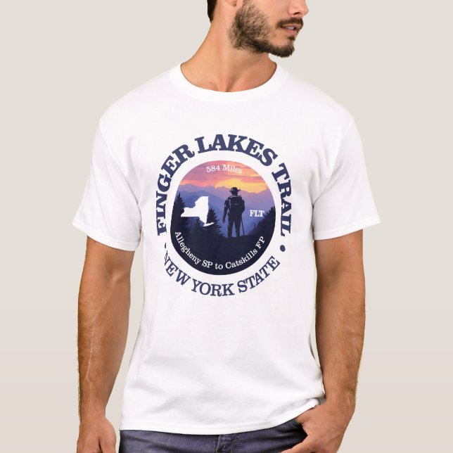 Finger Lakes Trail (rd2) T-Shirt (Front)