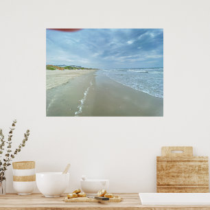 Finger Lens Beach Scene Poster