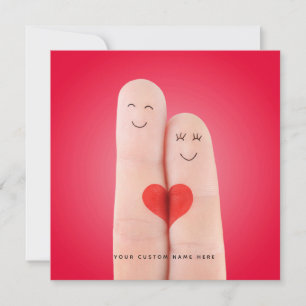 Finger Love - Cute Romantic Greeting Card