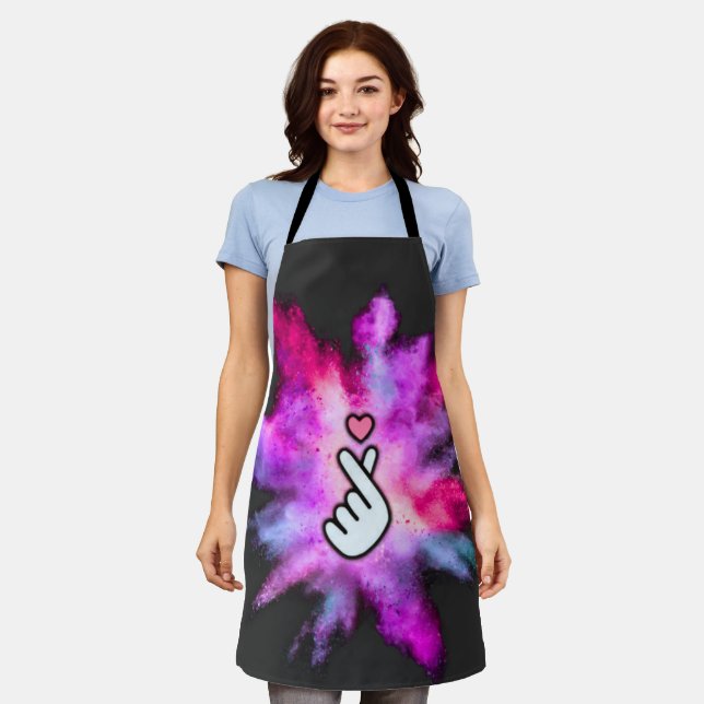 Finger Love Sign Apron (Worn)