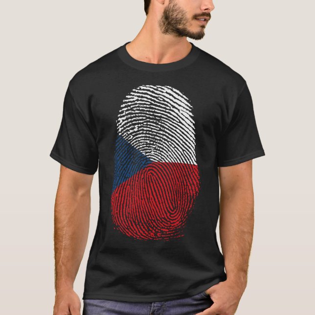 Finger Print - Czech Republic T-Shirt (Front)