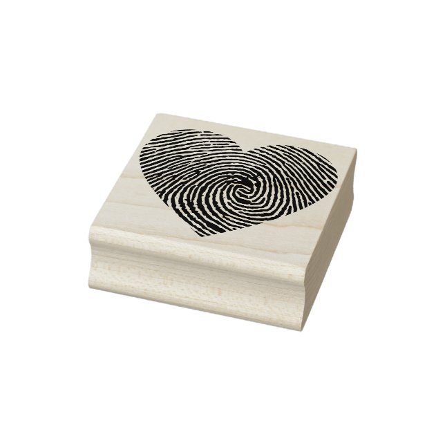finger print heart art stamp (Stamp)