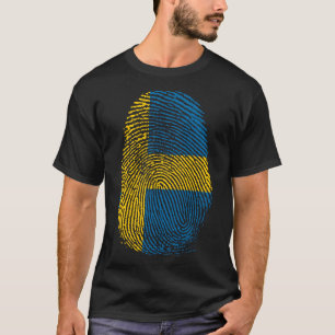 Finger Print - Sweden Sverige T-Shirt