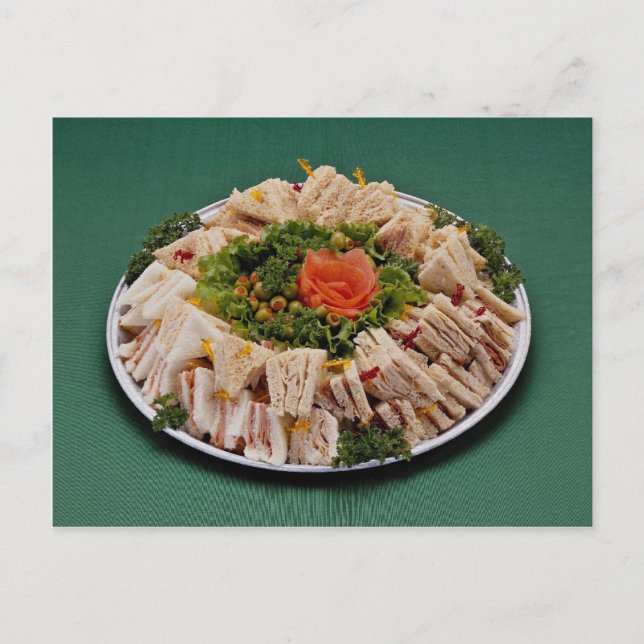 Finger sandwich platter postcard (Front)